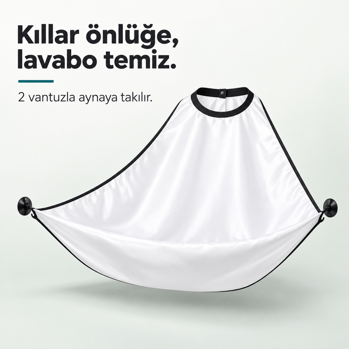 Vantuzlu Saç Sakal Tıraş Önlüğü