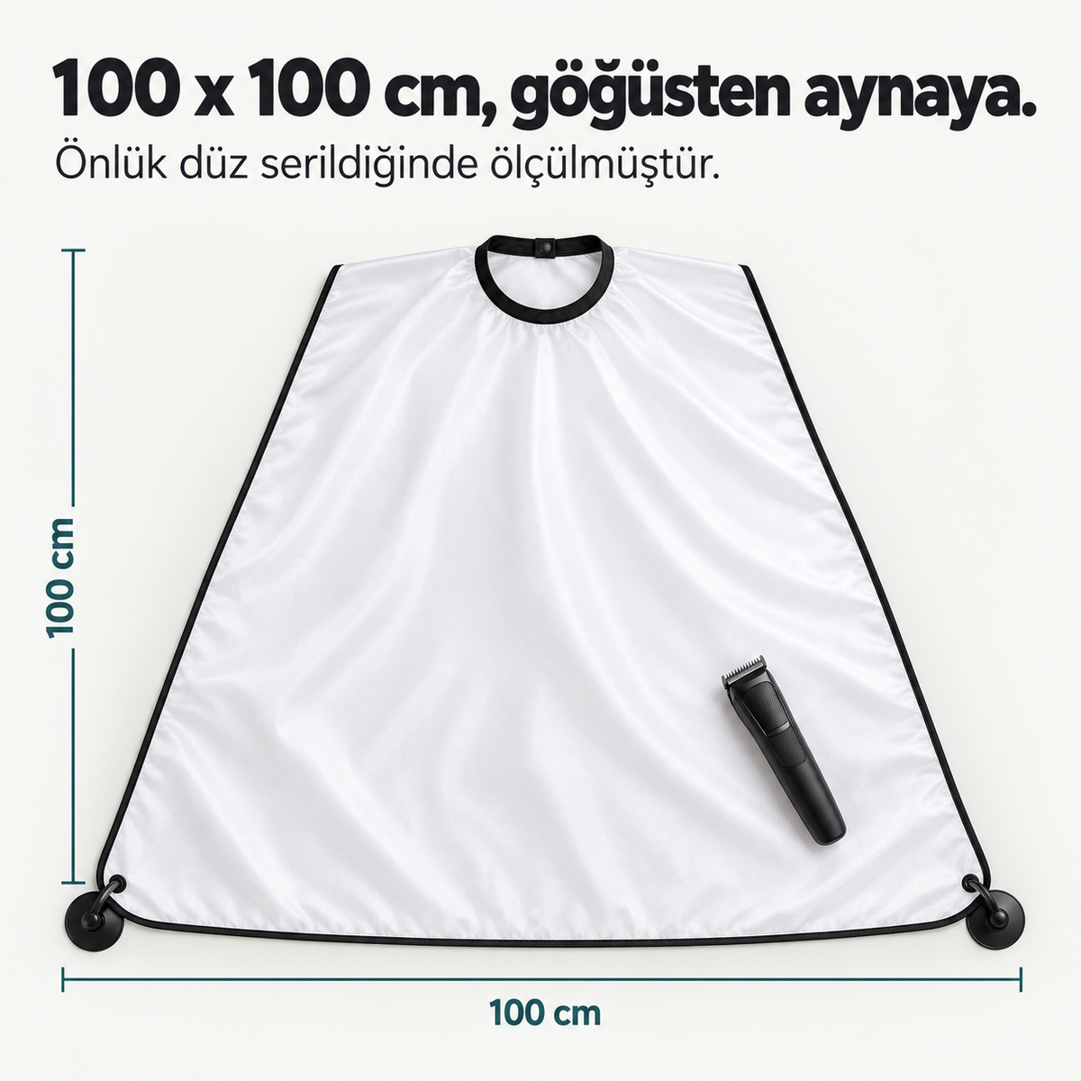 Vantuzlu Saç Sakal Tıraş Önlüğü