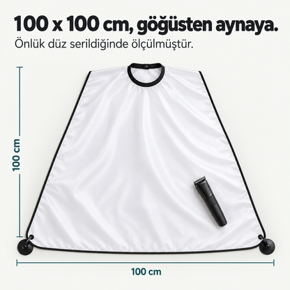 Vantuzlu Saç Sakal Tıraş Önlüğü