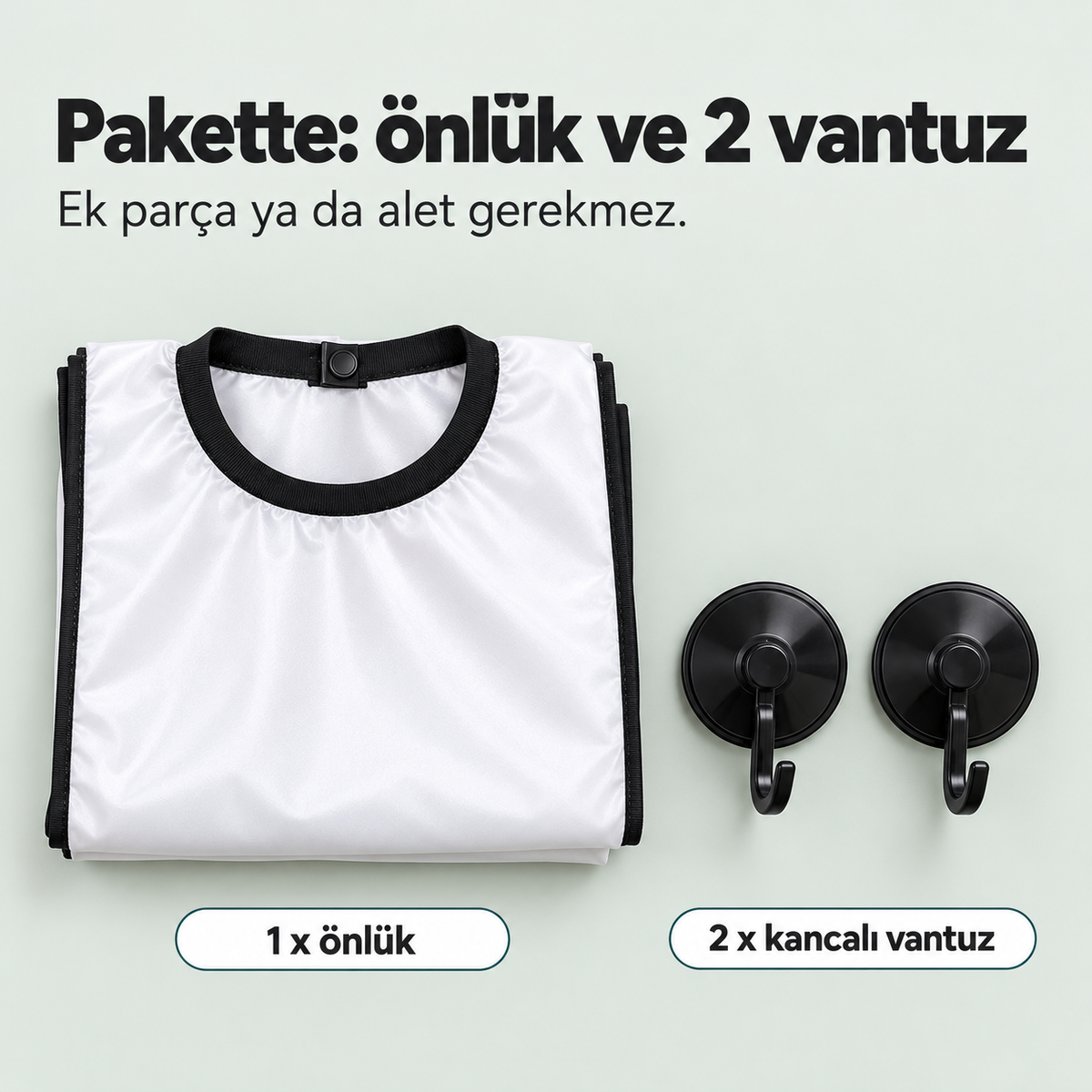 Vantuzlu Saç Sakal Tıraş Önlüğü