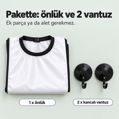 Vantuzlu Saç Sakal Tıraş Önlüğü